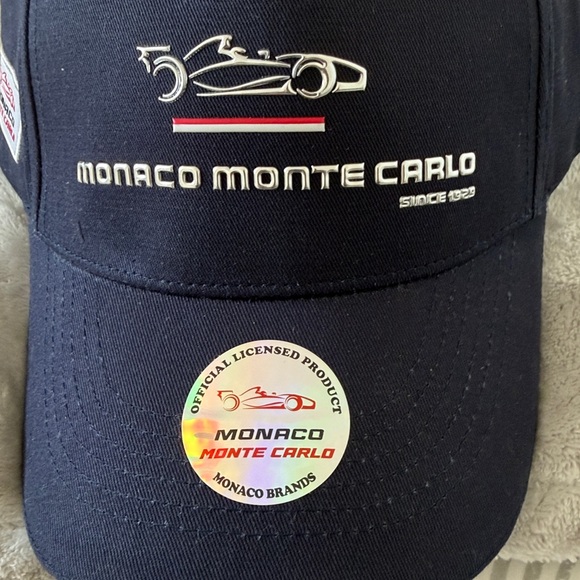 Navy Embroidered Racing Cap - Picture 6 of 7